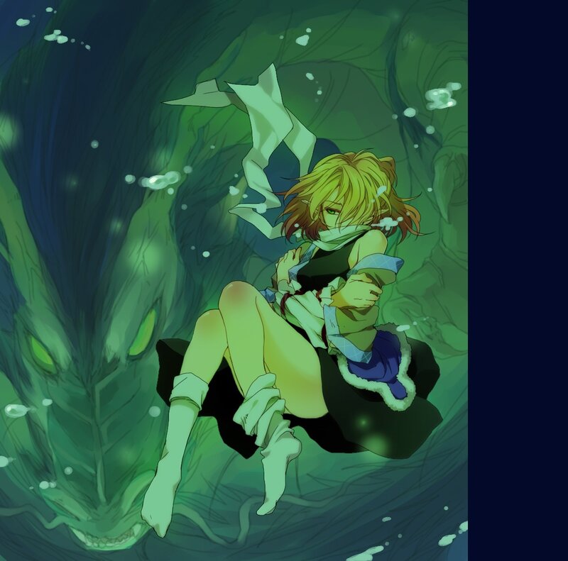 Blonde Character in Water