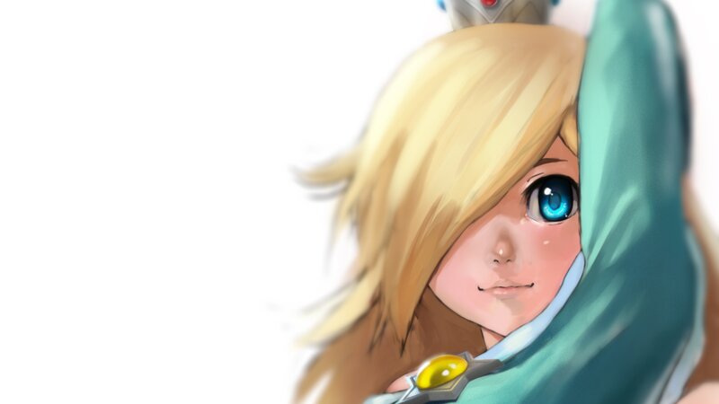 Blonde Character with Blue Eyes — Calm