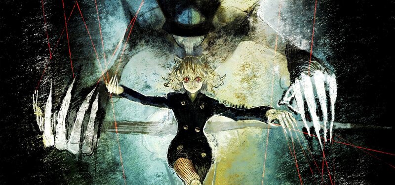 Blonde Character with Cat Ears — Black