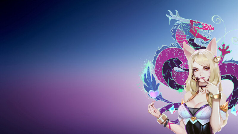 Blonde Character with Dragon — Purple