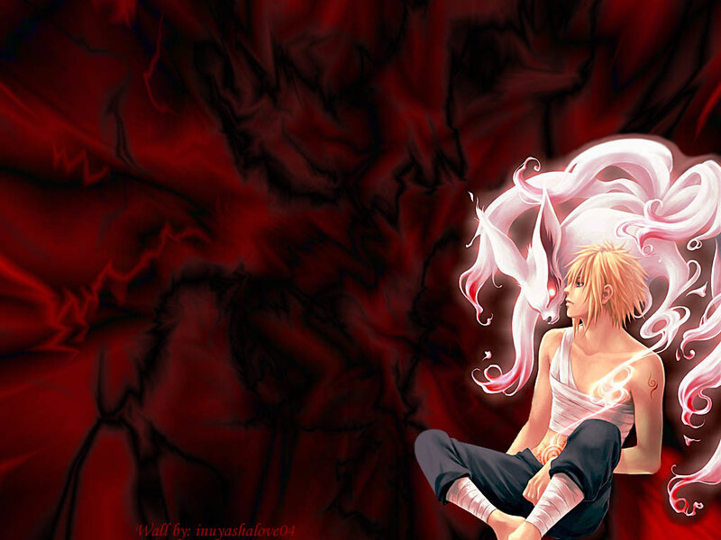Blonde Character with Fox — Red, Dramatic, Anime