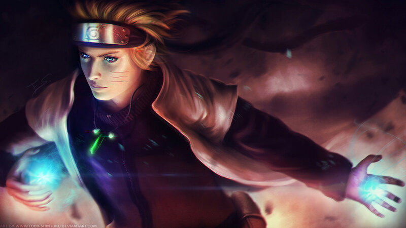 Blonde Character with Glowing Hands