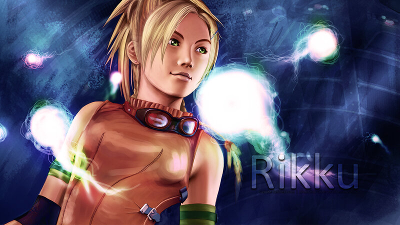 Blonde Character with Goggles — Blue