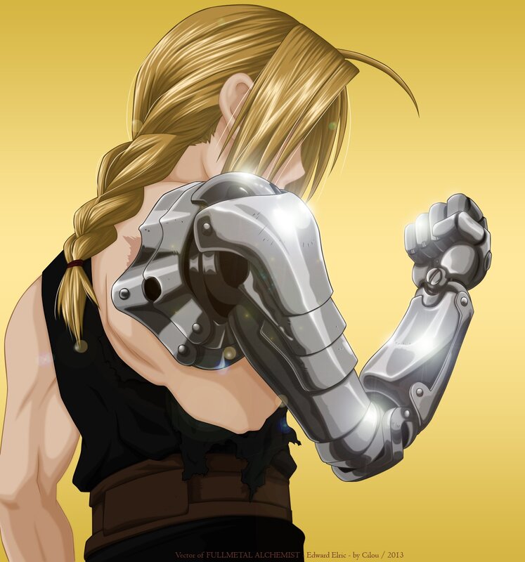 Blonde Character with Metal Arm