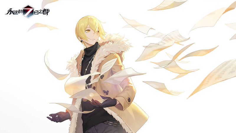 Blonde Character with Papers
