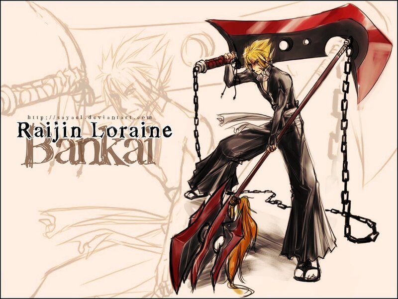 Blonde Character with Scythe