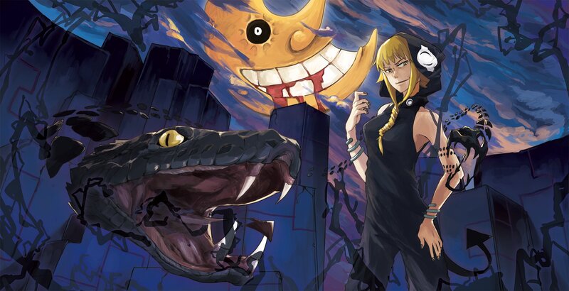 Blonde Character with Snake