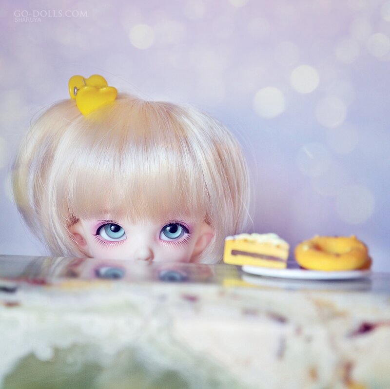 Blonde Doll with Blue Eyes