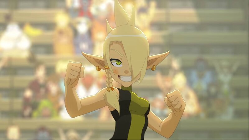 Blonde Elf Character — Yellow