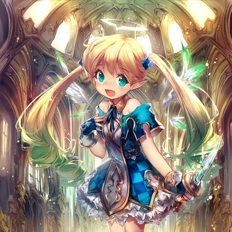 Blonde Elf Girl — Blue, Magical