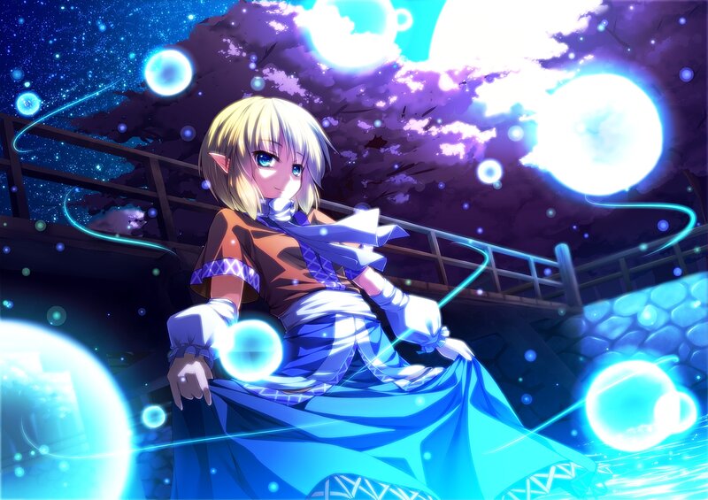 Blonde Elf Girl — Blue, Serene