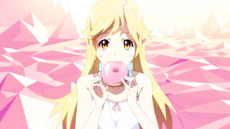 Blonde Elf Girl Eating Donut
