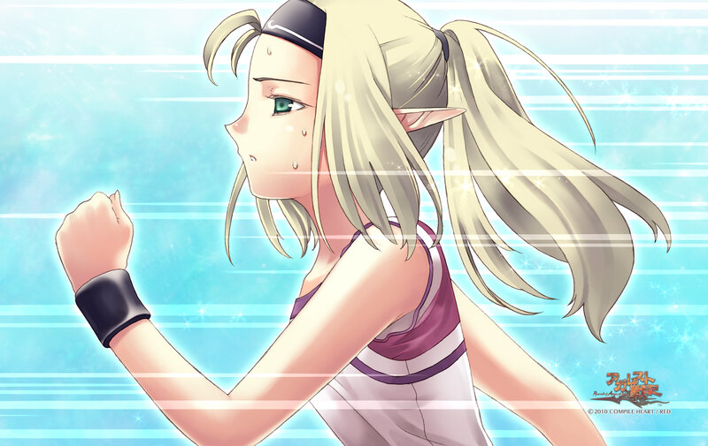 Blonde Elf Girl Running