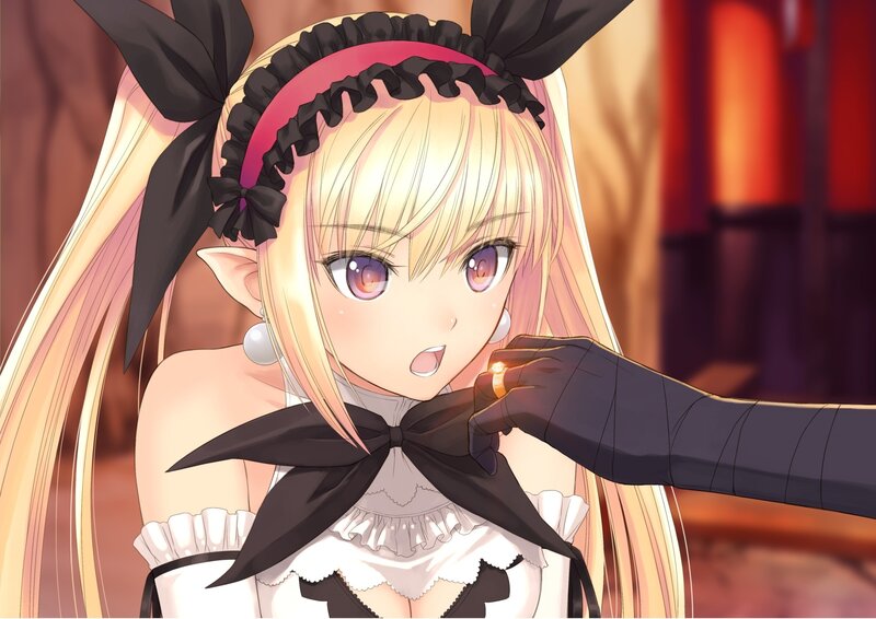 Blonde Elf Girl — White