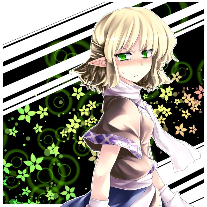 blonde elf girl with green eyes