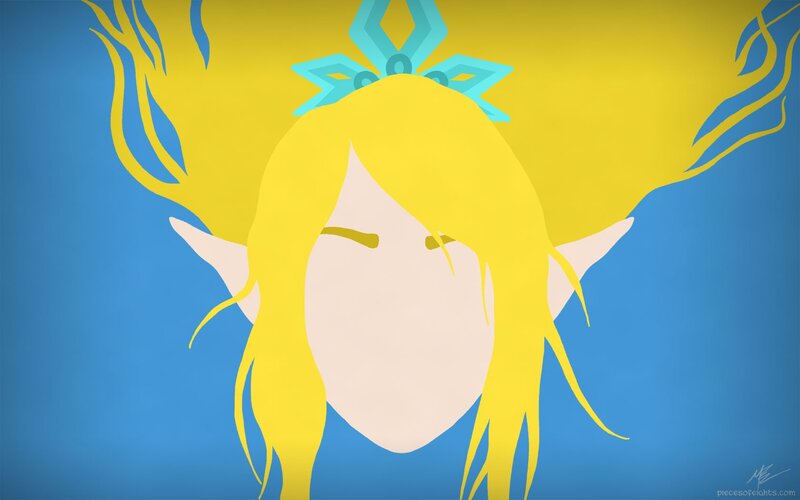 Blonde Elf with Crown