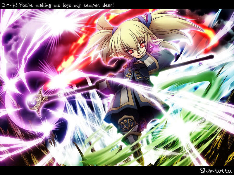 Blonde Elf with Staff