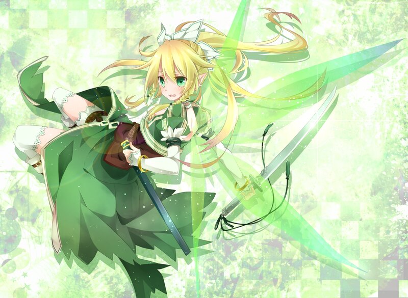 Blonde Elf with Swords