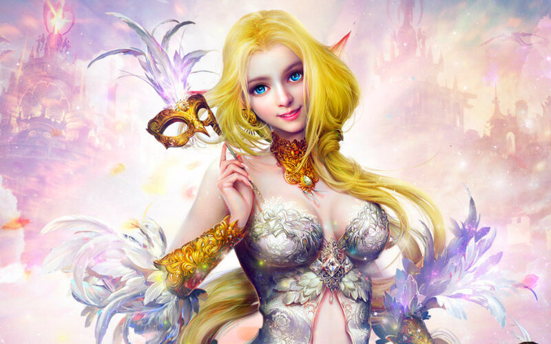 Blonde Elf Woman — Yellow