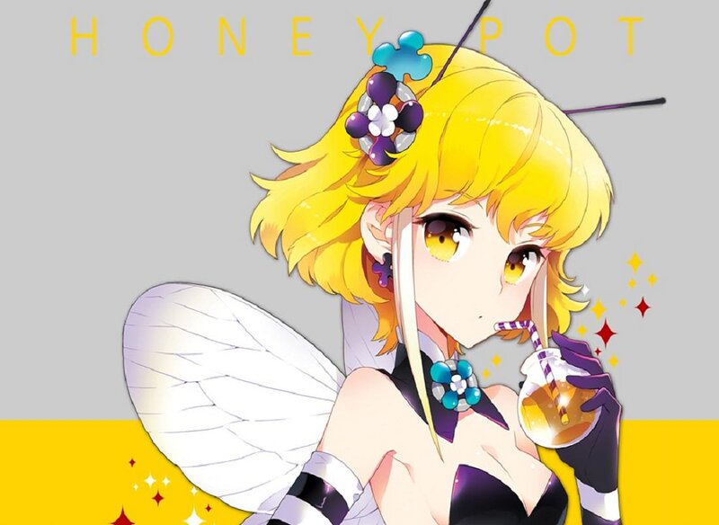 Blonde Fairy Drinking Honey