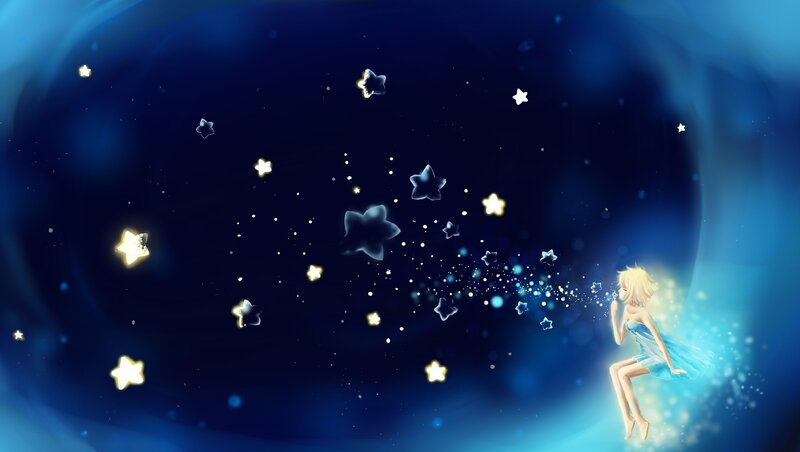 Blonde Fairy in Space