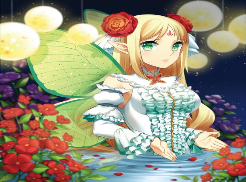 Blonde Fairy in Water