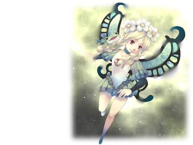 Blonde Fairy with Frog