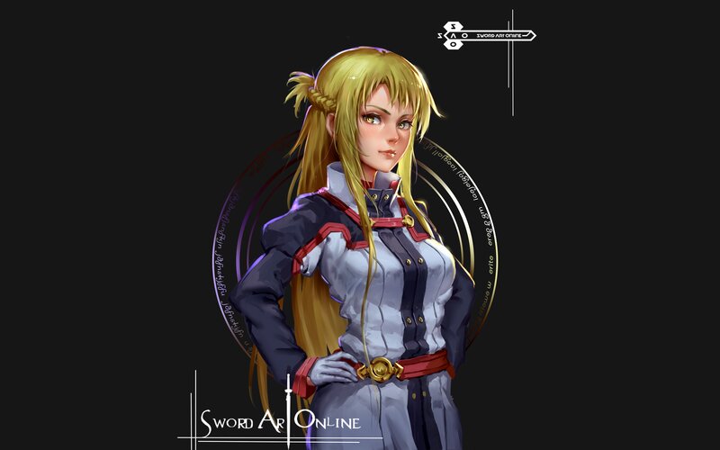 Blonde Female Character — Black, Confident