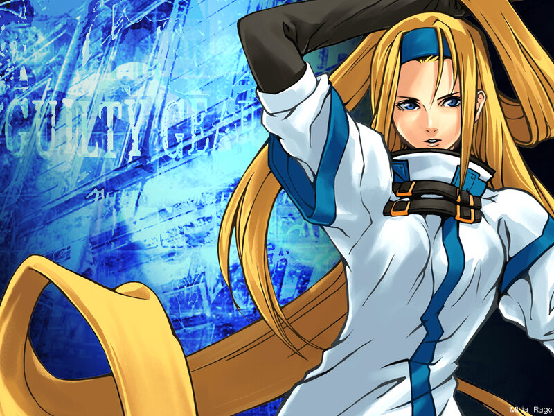 Blonde Female Character — Blue