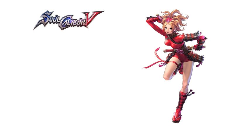 Blonde Female Character — Red