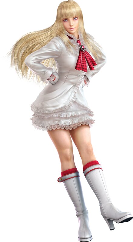 Blonde Female Character — White, Confident