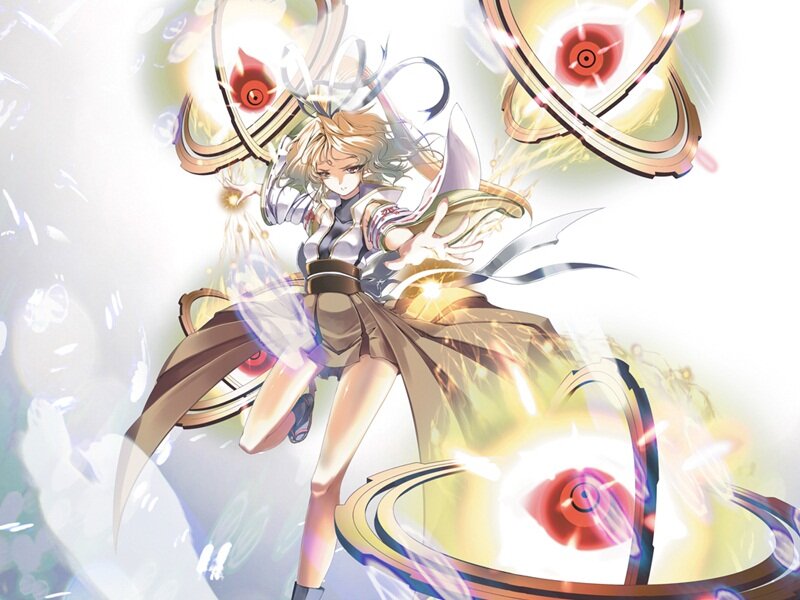 Blonde Female Character — White, Dramatic, Anime