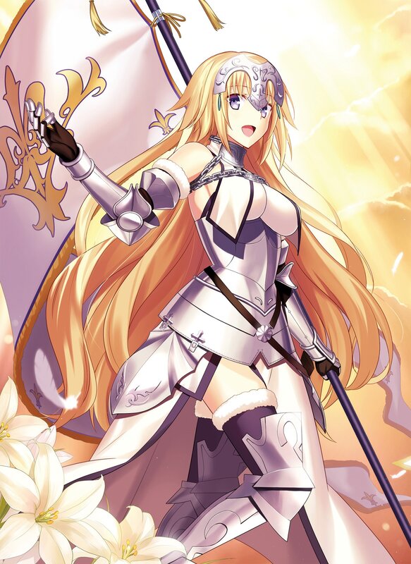 Blonde Female Knight — Gold, Dramatic