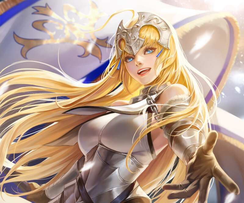 Blonde Female Knight — Gold, Heroic