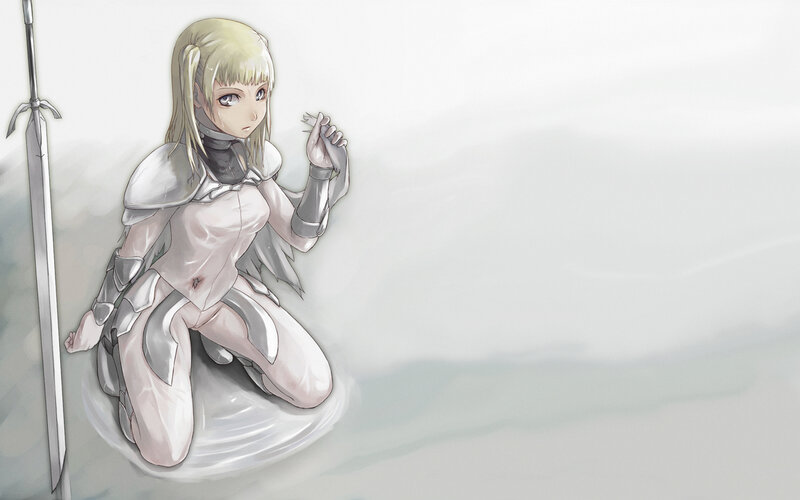 Blonde Female Knight — White