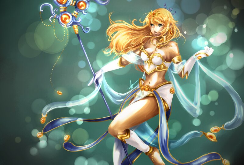 Blonde Female Mage