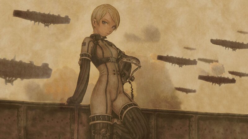 Blonde Female Pilot — Brown
