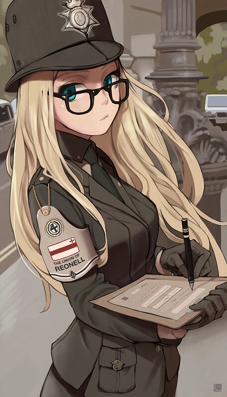 Blonde Female Police Officer