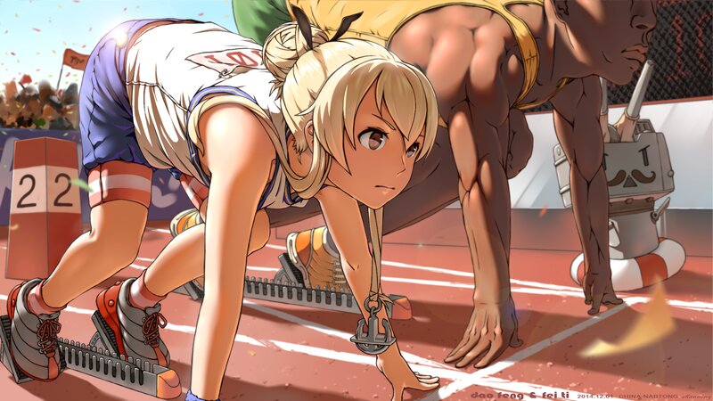 Blonde Female Runner