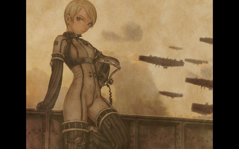 Blonde Female Soldier — Brown