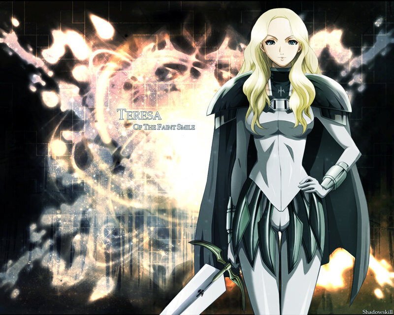 Blonde Female Warrior — White, Dramatic, Anime, Sword