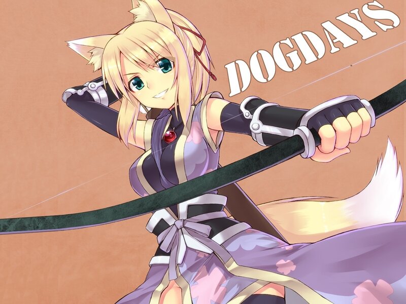 Blonde Fox-eared Girl — Purple, Playful