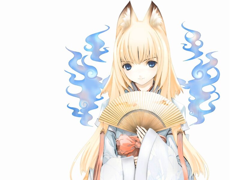 Blonde Fox-eared Girl