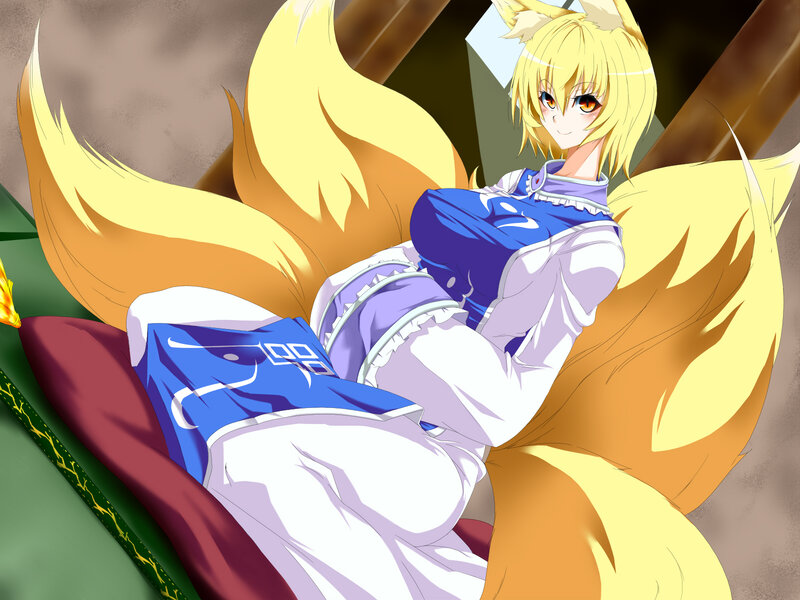 Blonde Fox-eared Girl — Yellow, Calm