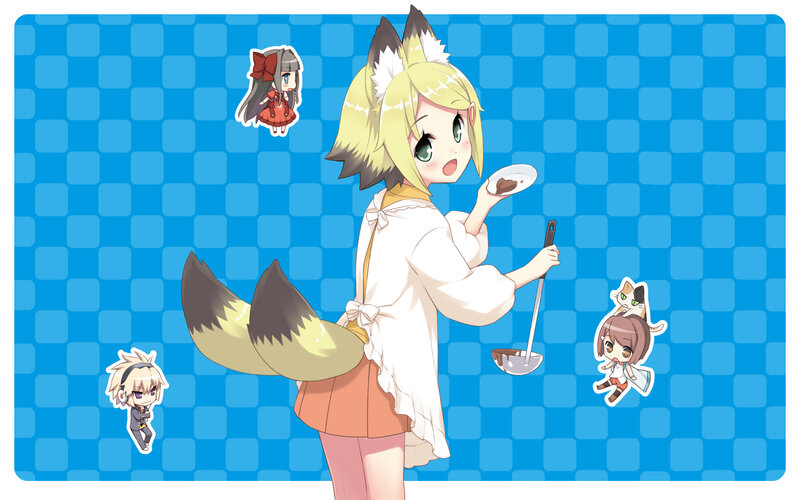 Blonde Fox Girl Cooking