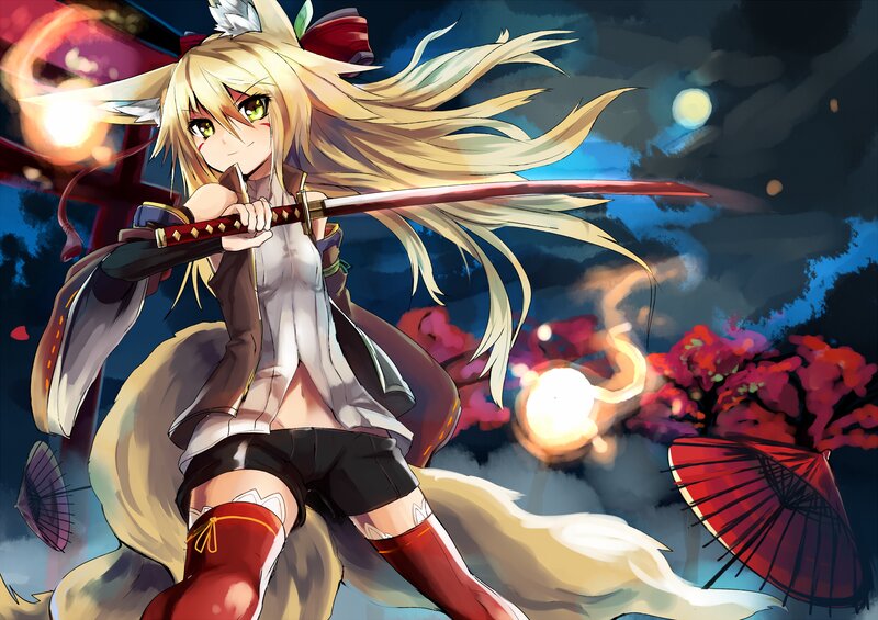 Blonde Fox-girl Warrior