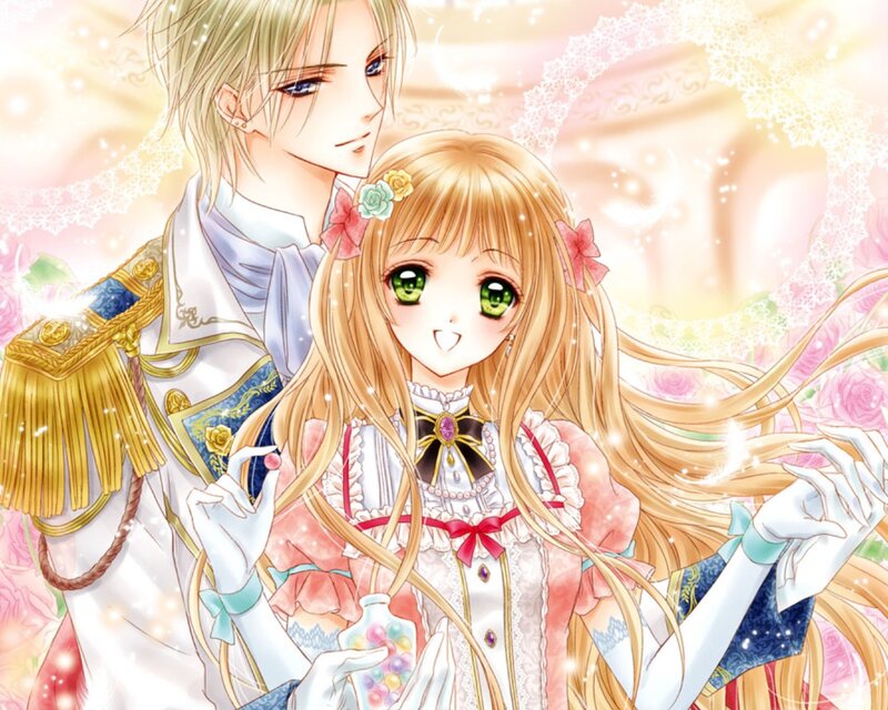 Blonde Girl and Man — Pink