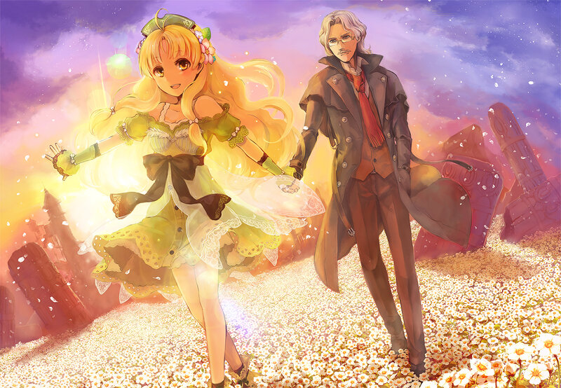 Blonde Girl and Man