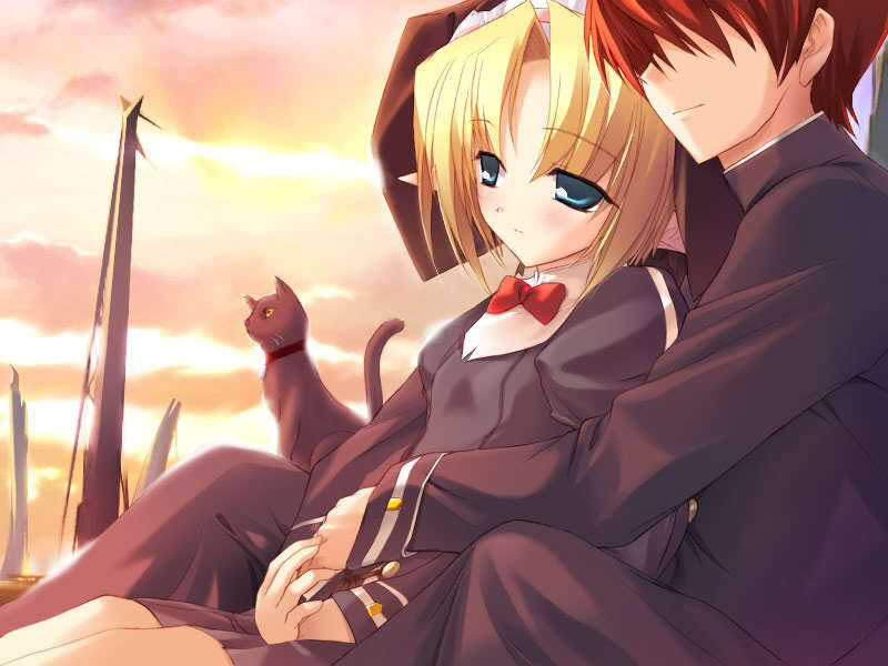 Blonde Girl and Red-haired Boy