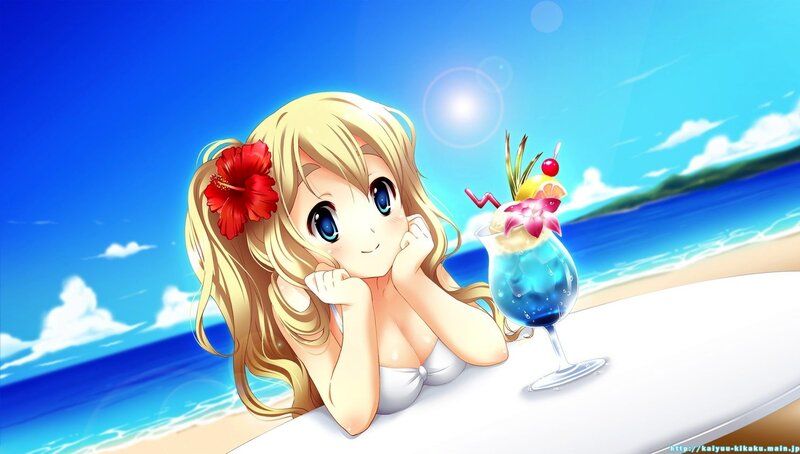 Blonde Girl at Beach